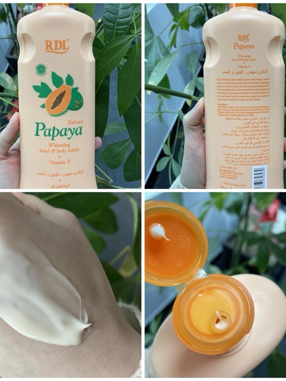 Papaya Whitening Hand & Body Lotion — Cream